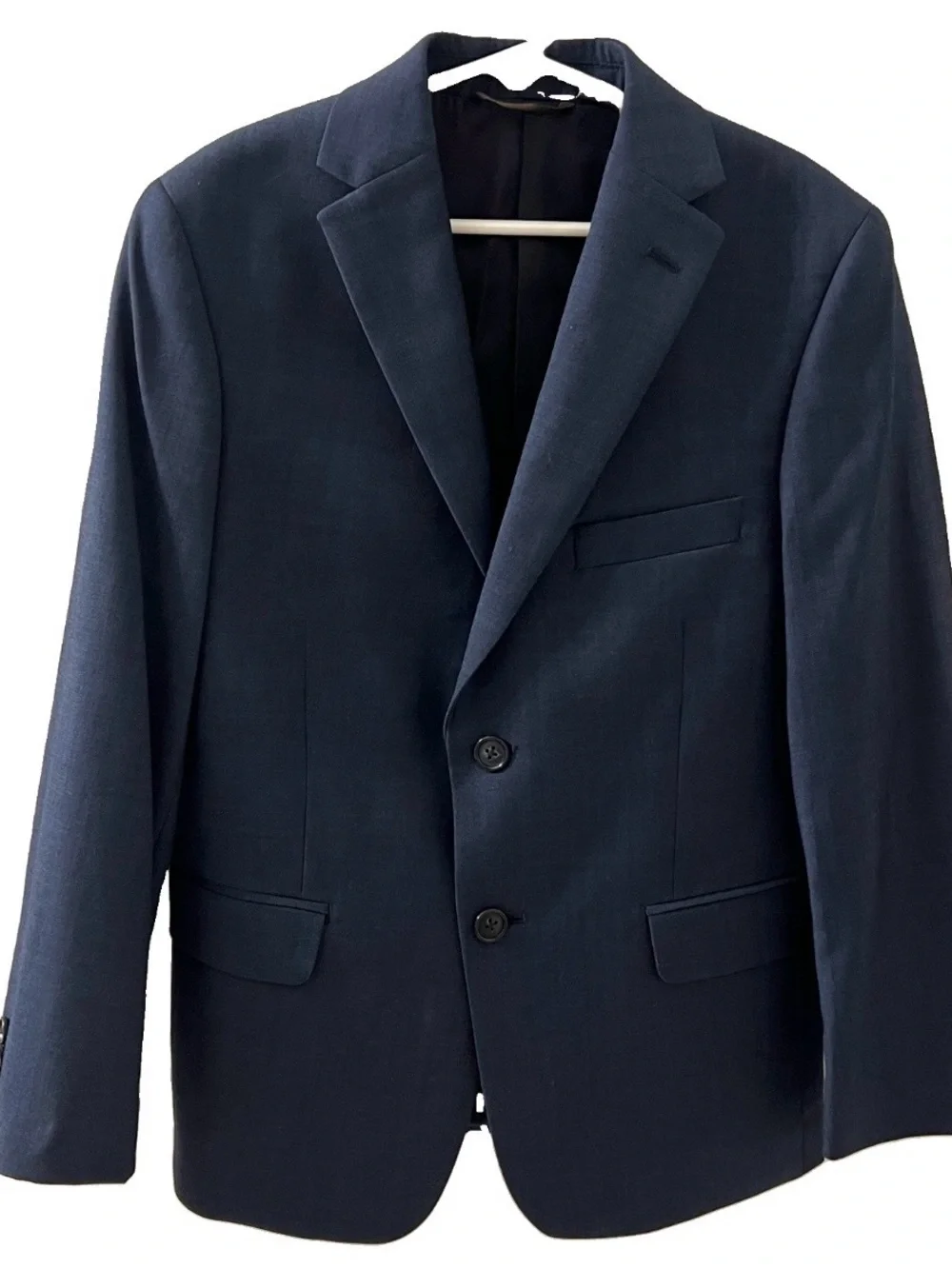 Michael Kors Boys Blue 100% Wool Natiral Stretch Blazer Jacket Size 10 R